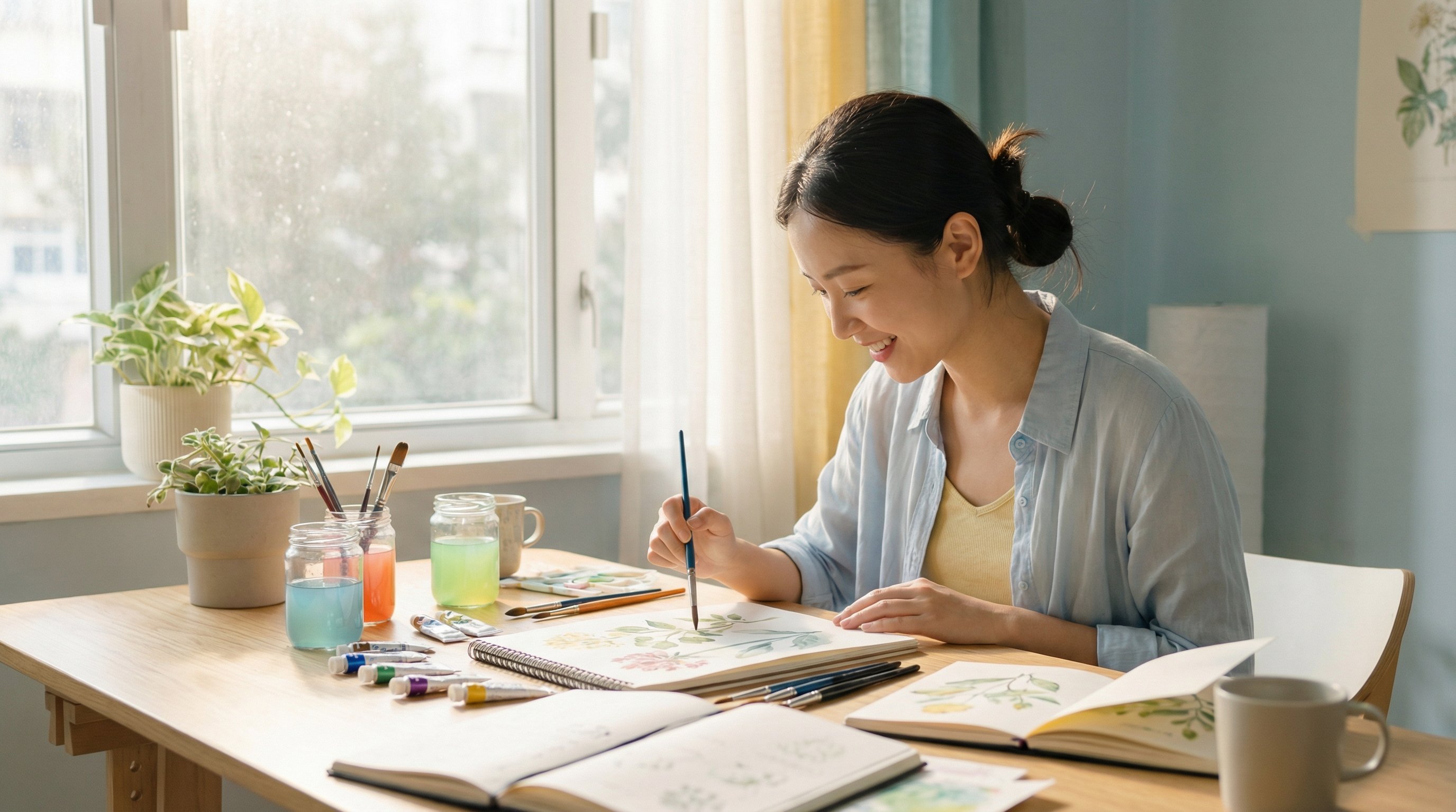 校花传媒 - 水彩绘画教程